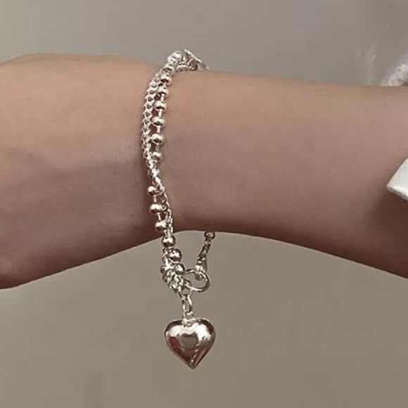 #29 NEW 925 Sterling Silver Multi Chain Bracelet - Picture 6 of 8